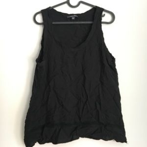 Nordstrom Black Cotton Sleeveless Shirt